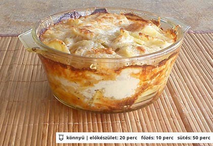 Krémes francia rakott burgonya recept